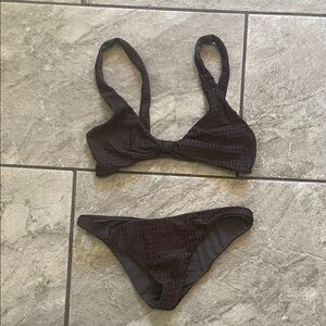 Brown Women's Two-Piece Bikini Swim Set